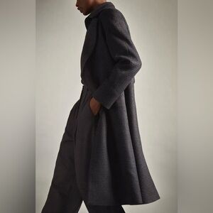 COS Houndstooth Wool-Mix Coat